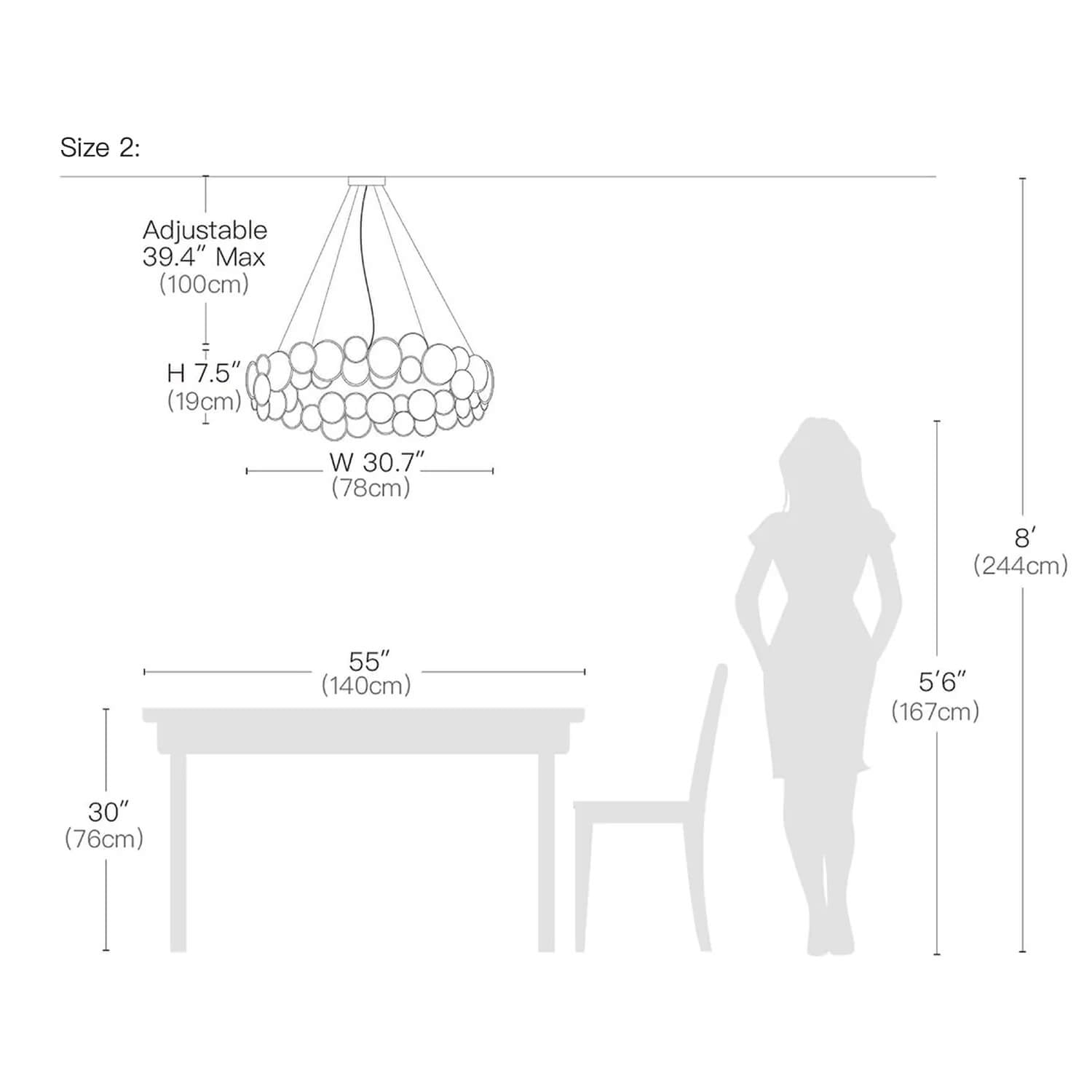 Ariya Crystal Chandelier