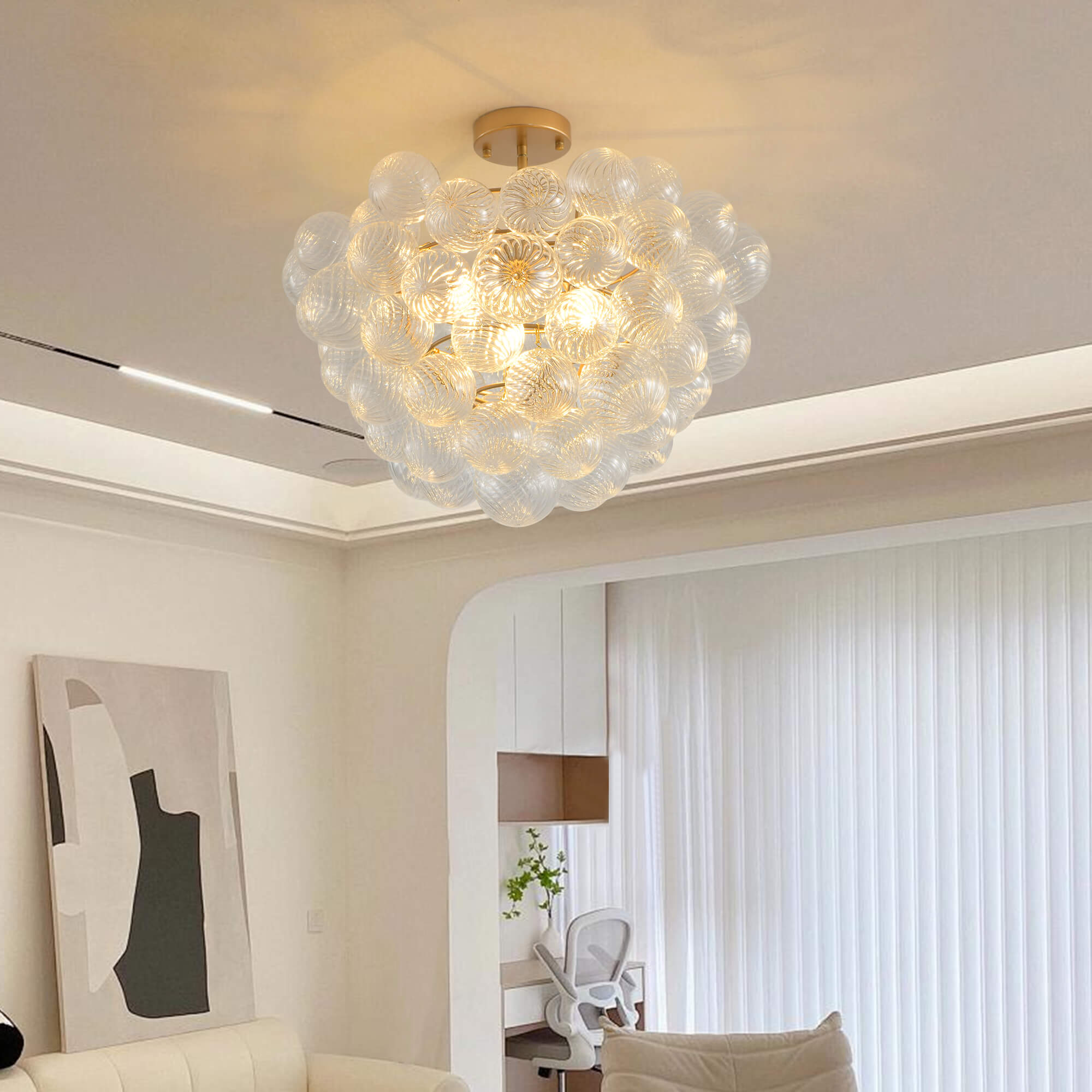 luxury-gold-metal-glass-bubbled-flush-mount-chandelier-for-dining-room-living-room-18d53g-250814-2