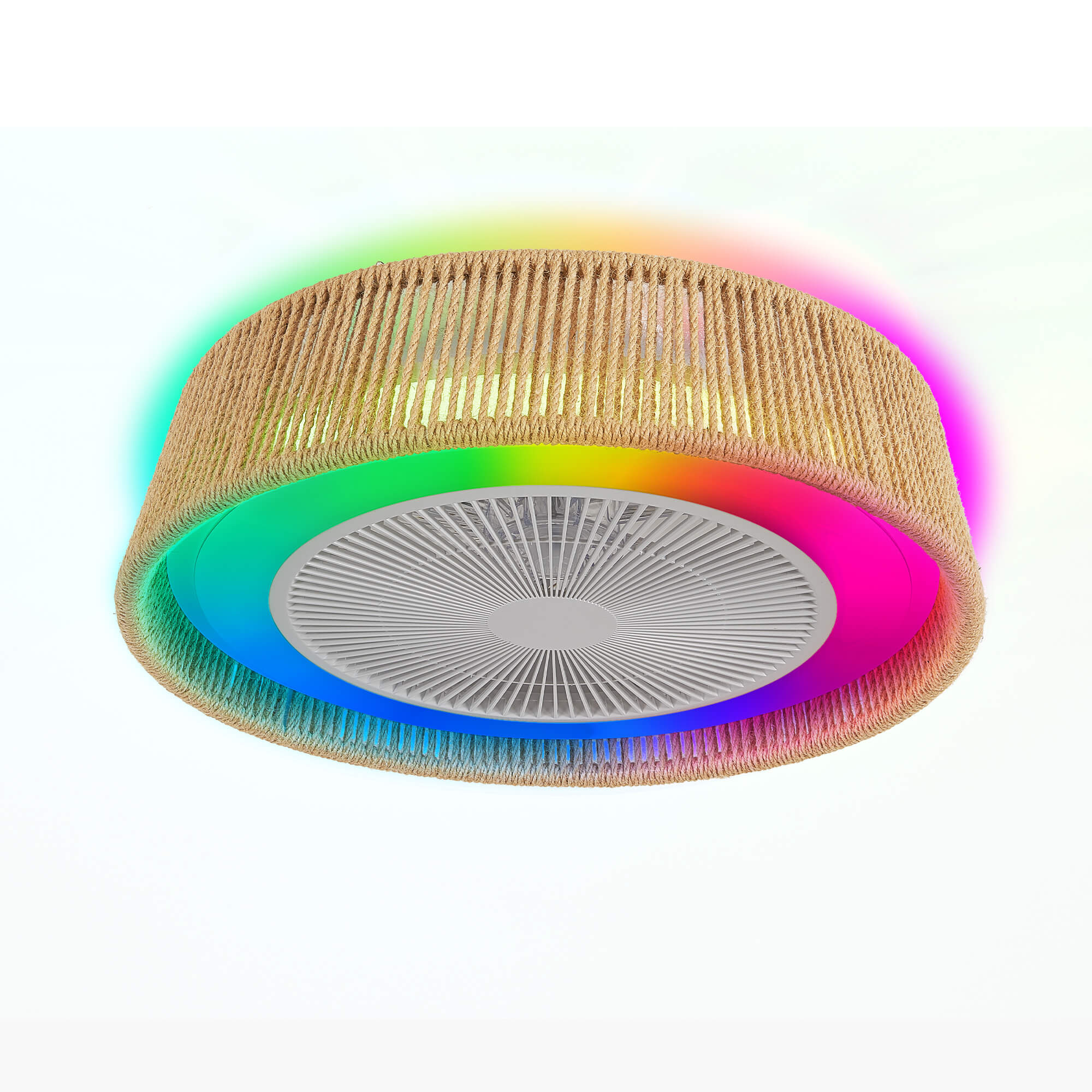 wovair-21-bohemian-bladeless-beige-ceiling-fan-with-led-rgb-lights-remote-low-profile-for-bedrooms-and-kids-rooms-12