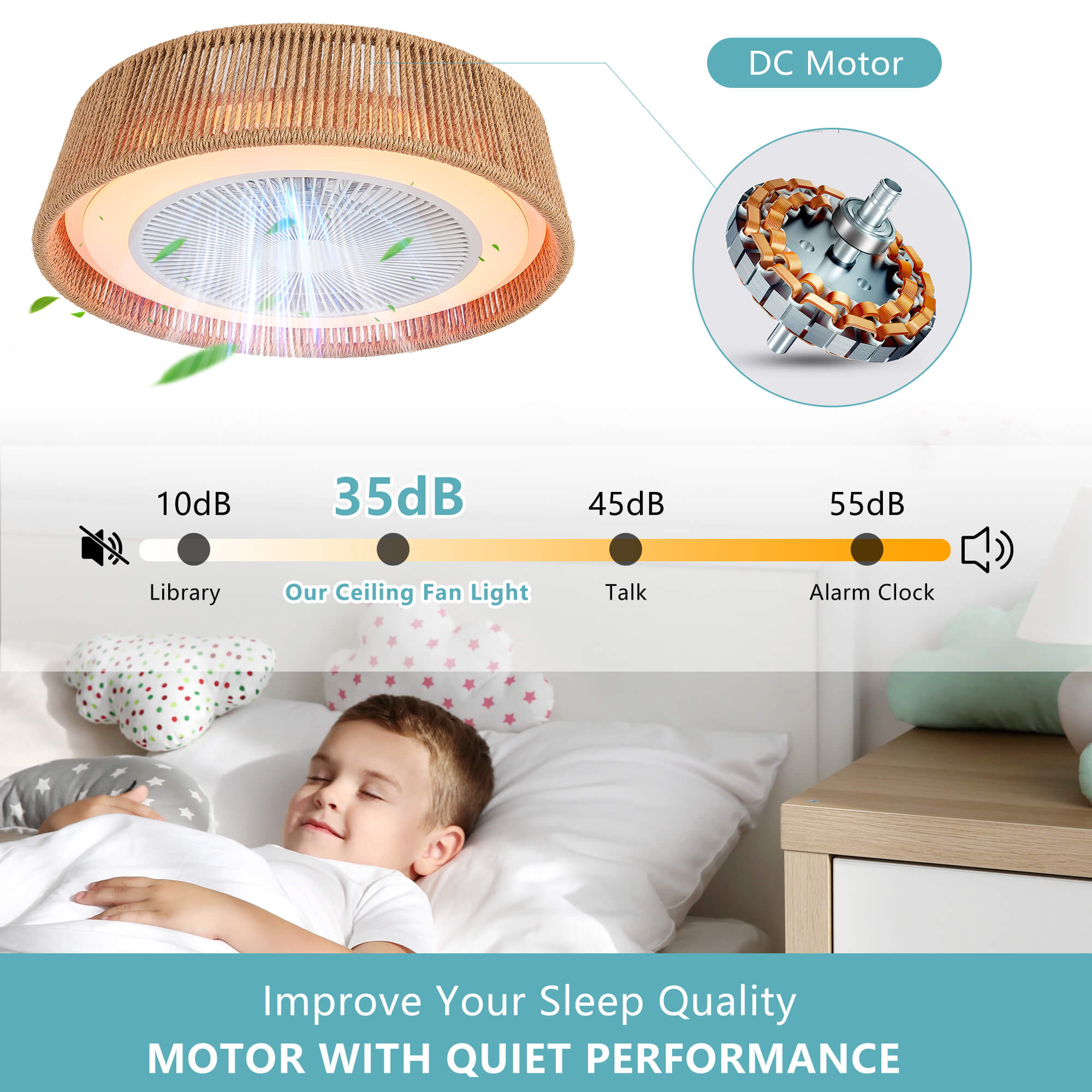 wovair-21-bohemian-bladeless-beige-ceiling-fan-with-led-rgb-lights-remote-low-profile-for-bedrooms-and-kids-rooms-7