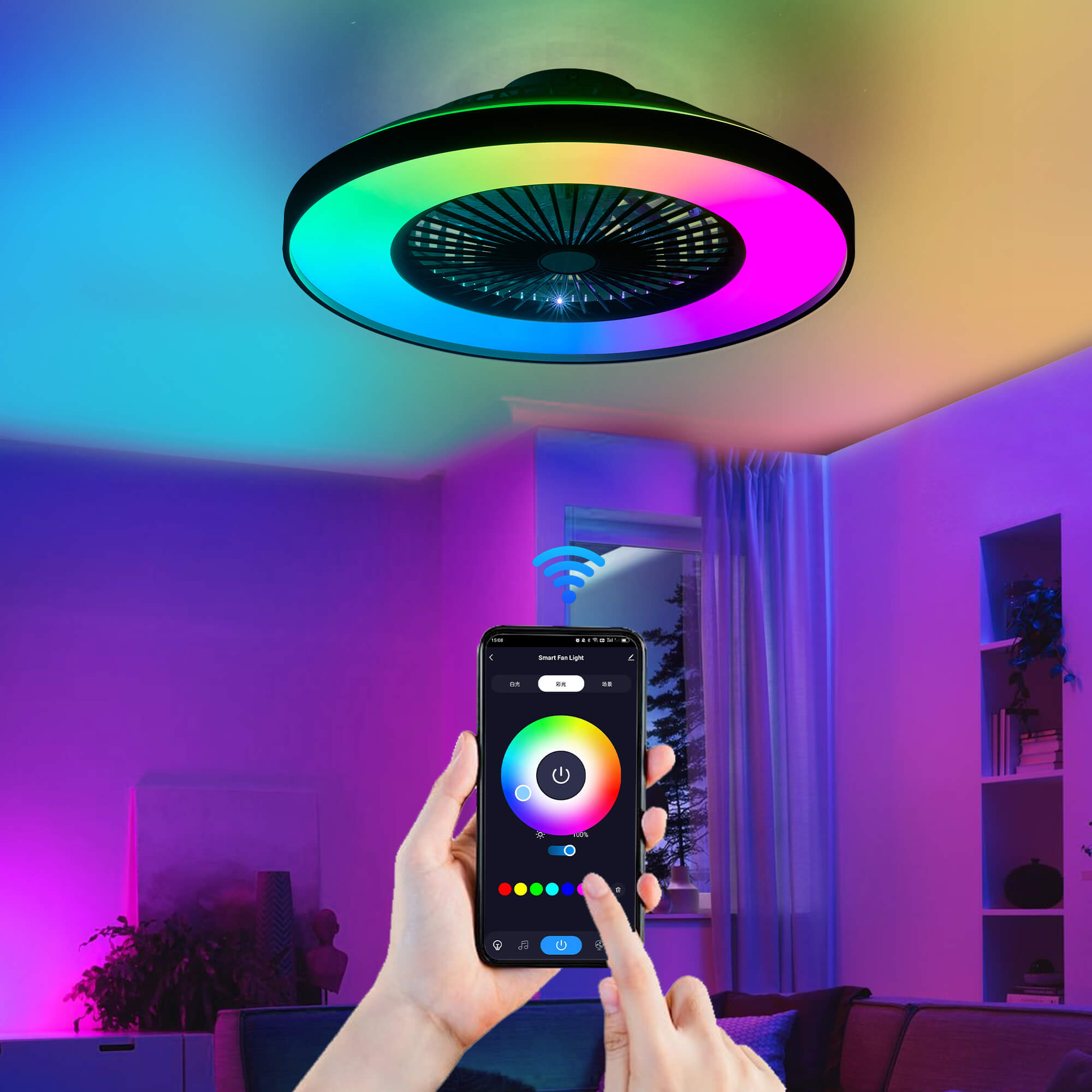 aura-21.3-modern-balck-ceiling-fan-with-led-rgb-lights-remote--low-profile-for-bedrooms-kids-rooms-4