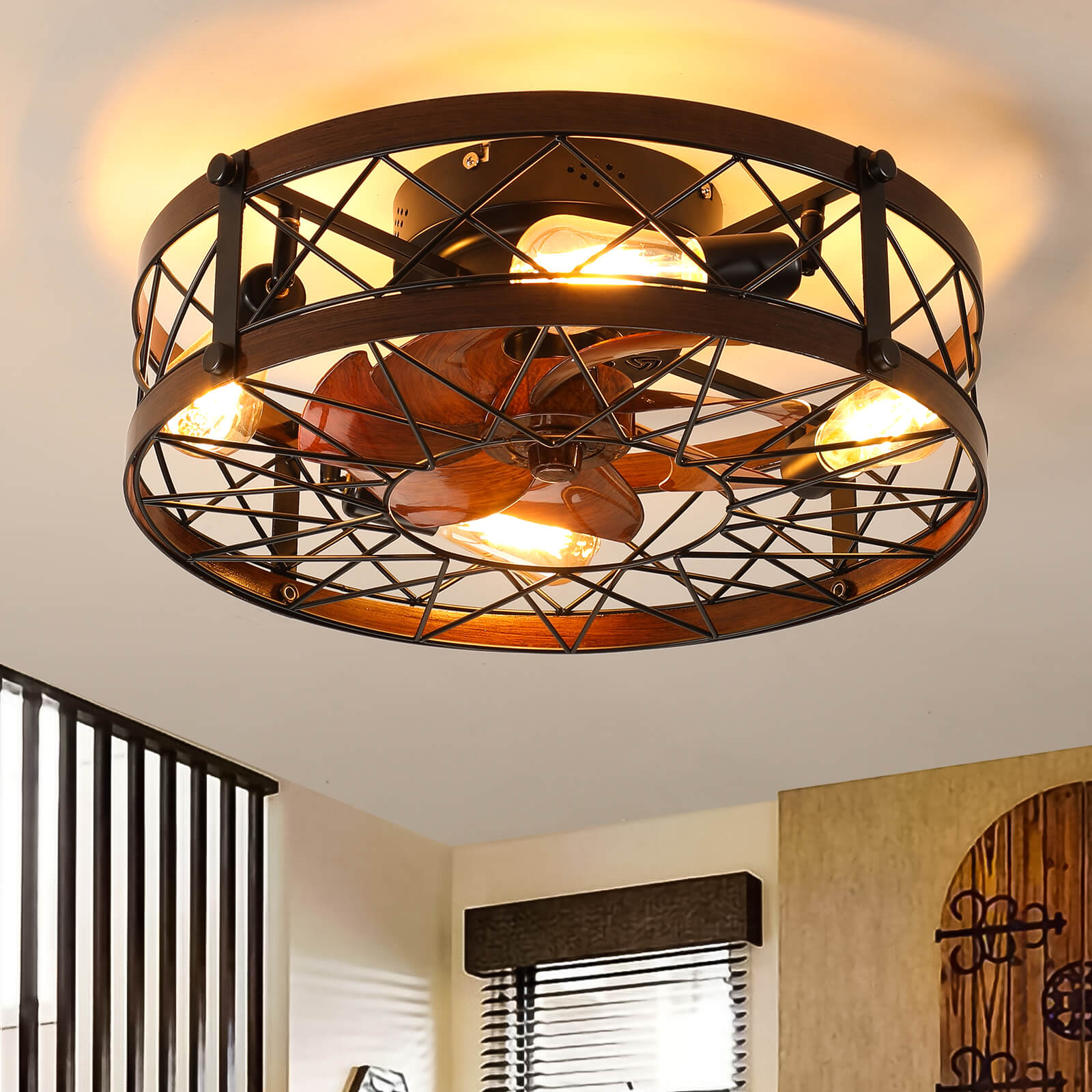 rustix-20-modern-industrial-brown-caged-ceiling-fan-with-lights-remote-low-profile-for-bedrooms-and-living-room-_2